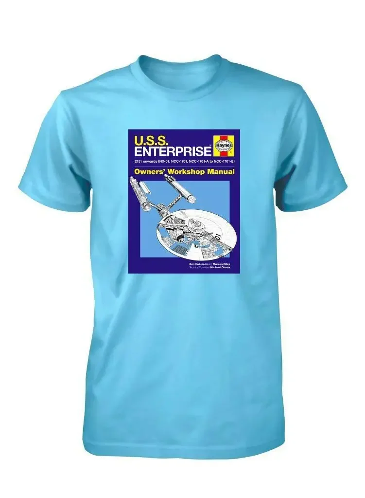 Bnwt Haynes Enterprise Star Work Shop Manuale Trek Ship T-Shirt Per Adulti S-Xxl