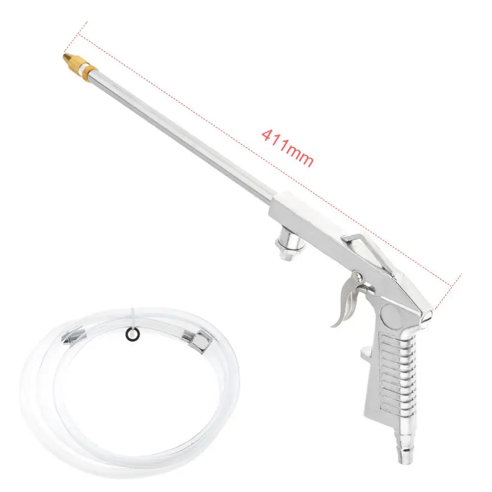 Spray Gun 16 Inch Pneumatic Cleaning Gun Blowing Dust Tool with Flexible Pipe and Long Nozzle for Washing Car Engine Oil Way