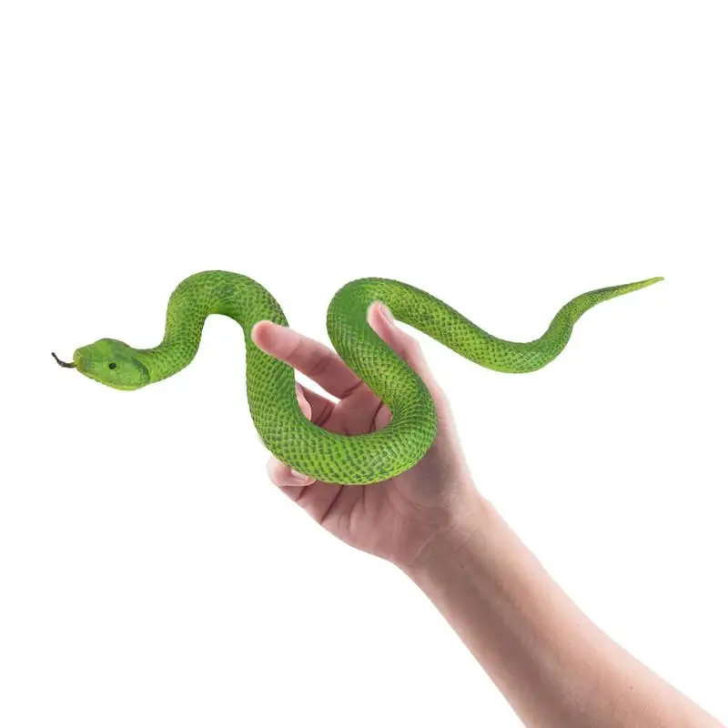 

Simulation Rubber Snakes Prank Props Realistic Fake Snake Elastic TPR Model Snakes Garden Props For Halloween Party Home Decor