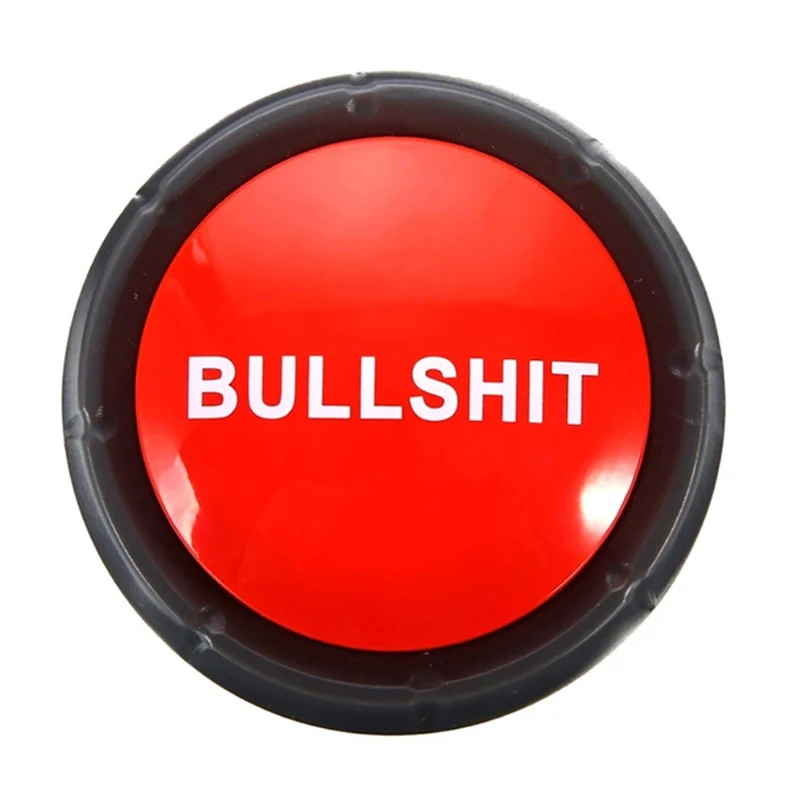 Sound Talking Button Electronic Loudspeaker Button Bullshit Maybe No Sorry Yes Sound Talking Button Home Office Party Funny Toy Kids Adult Toy Gift