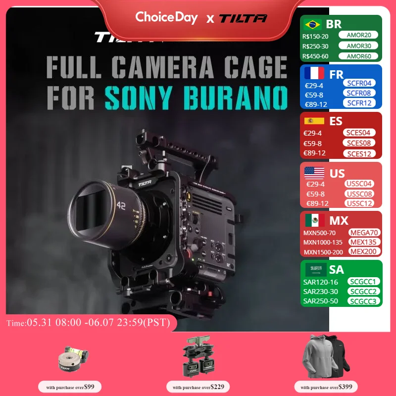 Новый TILTA ESR-T18-FCC комплект для камеры Advanced для Sony BURANO Battery Plate Sony CineAltaB