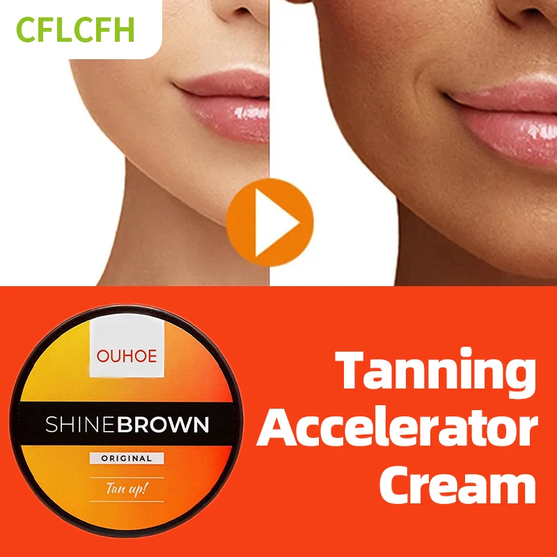 Tanning Accelerator Cream Intensive Brown Boosting Bronzing Sunbeds Tanning Long Lasting Moisturizer Body Skin Self Tanner Gel