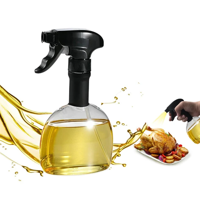 Pulvérisateur d'huile pour la cuisine, bouteille de pulvérisation à  pression d'air atomisant, huile comestible, huile d'olive, barbecue, steak,  pique-nique, perte de graisse, fitness, outils de cuisine - AliExpress