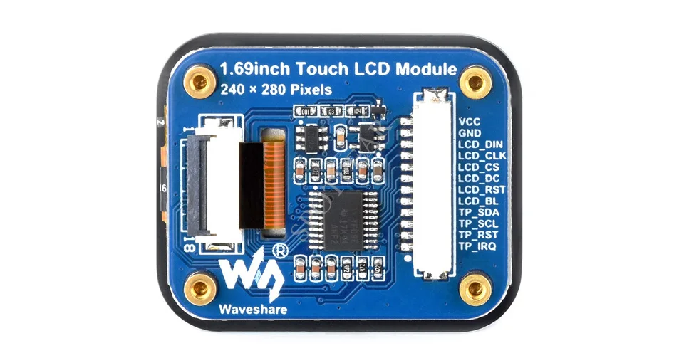  ̿ LCD ġũ ÷ Ȯ г, 1.69 ġ, 240px * 280px, ST7789, ESP32, Pico, STM32