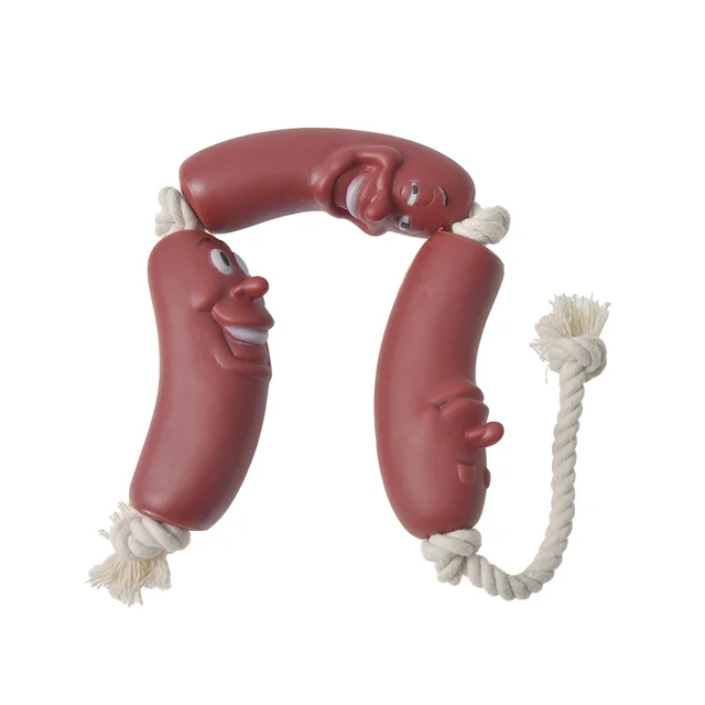 os a macher chien à mâcher en forme de saucisse pour chien, 1/3 pièces, interactif, amusant – Image 6