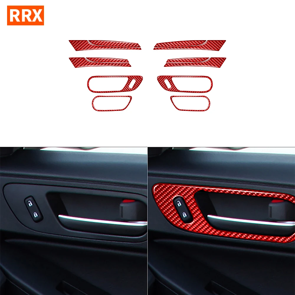 

For Mazda 3 Axela 2010-2013 Mazdaspeed 3 Mazda3 Door Handle Set Carbon Fiber Stickers Car Interior Protection Accessories