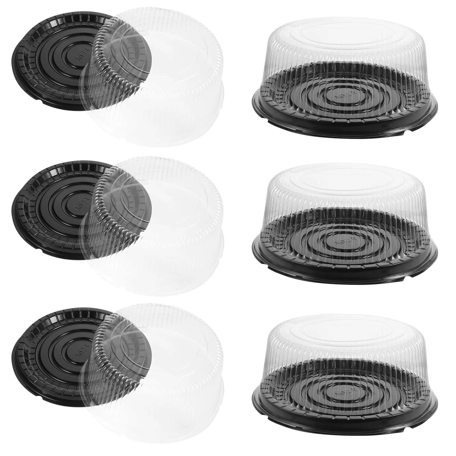 

Clear Cake Boxes 10Pcs Plastic Cake Container Lid Reusable Bakery Box 8 Inch Cake Carrier Pie Desserts Bread Cupcake