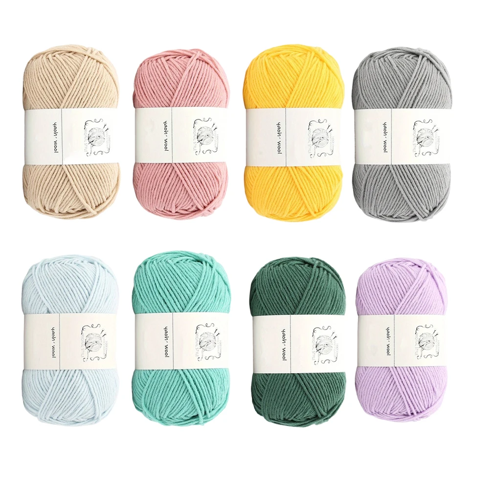 1Pc 100g Crocheting 100% Acrylic Yarn For hand knitting Crochet  yarn to knit DIY Line handmke threads 200M 7874inch 6