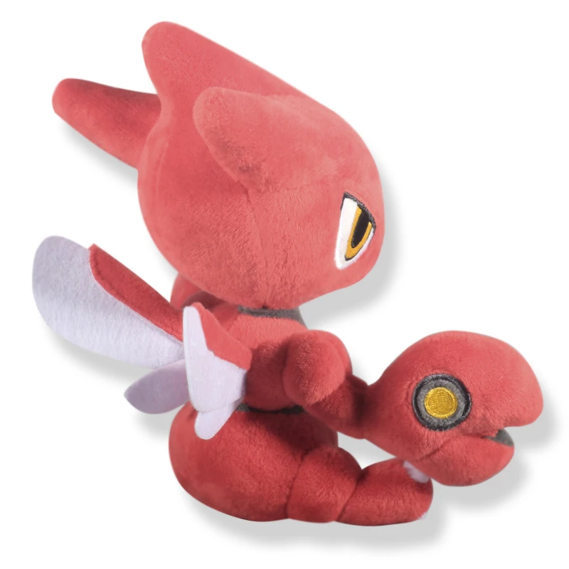 18cm 게임 캐릭터 Scizor 고품질 플러시 장난감 부드러운 인형 동물 인형 어린이를위한 생일 선물 크리스마스 선물