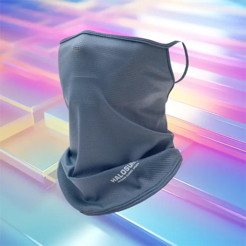 Ice Silk Full Face Mask Balaclava Summer Sun Protection Breathable UV Resistant Windproof for Cycling Hiking Outdoor Activities