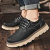 Brand's New Men's Fashionable Lace Up Thick Soled Wear-resistant Workwear Shoe Outdoor Comfortable Anti Slip Casual Sports Shoes 4