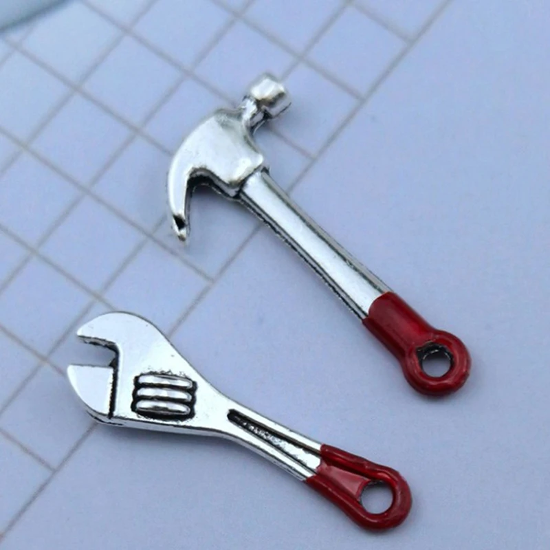 2pcs Dollhouse Accessories Miniature Model Simulation Repair Tools Kids Toy Set