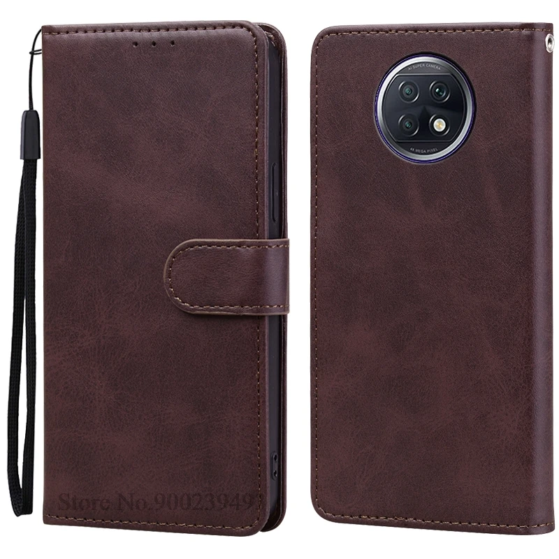 Leather Flip Wallet Case with Card Holder and Magnetic Closure