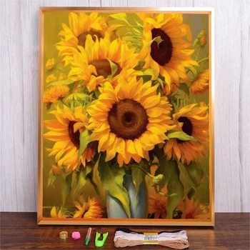 Sunflower Cross Stitch Kit 1