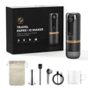 120ml Household Coffee Machine USB Charging Stainless Steel Car Coffee Maker Portable Mini Automatic Cleaning for Travel Camping 6