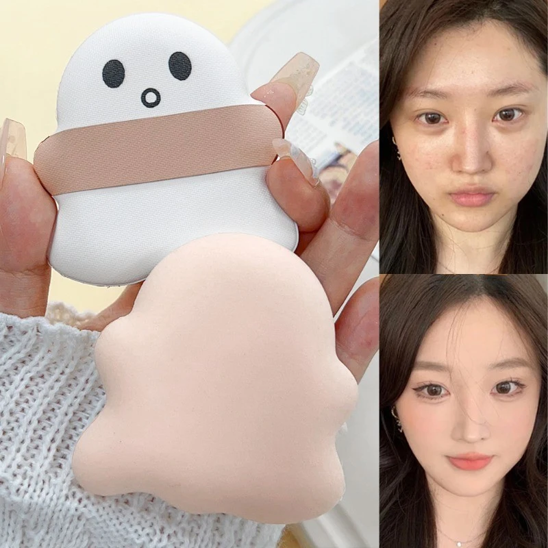 3pcs Mini Makeup Sponge Finger Makeup Puffs Ghost Shaped Blender Powder Puff Foundation Powder Concealer Eye Shadow Highlight 5