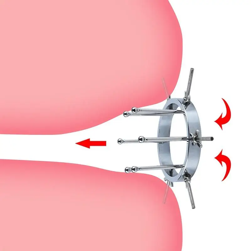 Metal Anal Expander Vaginal Dilator Spreader Huge Speculum Masturbation Plug Fisting Sex Toy Men Women Exotic Anus Accessories anal plug dilator,vaginal expander