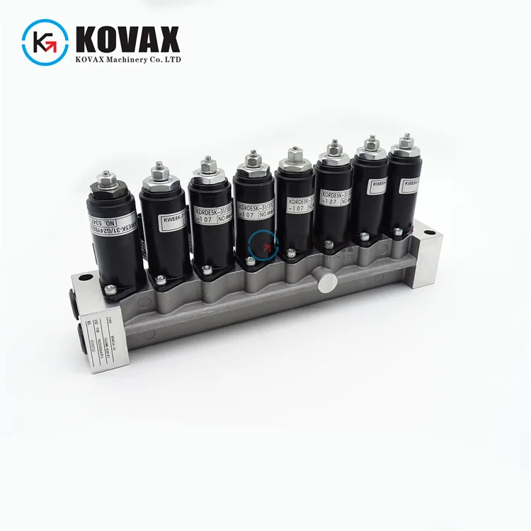 

Excavator kobelco SK200-6E solenoid valve assembly YN35V00039F1 SK230 SY235-9 hydraulic directional control