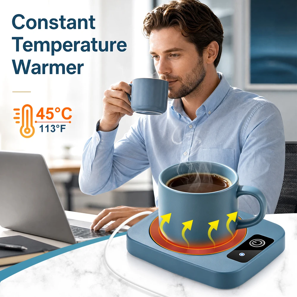 Smart USB Cup Warmer with Thermostatic Heating Coaster