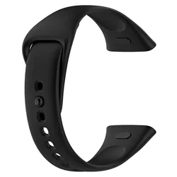 Soft Silicone Replacement Watch Strap - Premium Watchband Accessory for Redmi Watch 3 (Black)