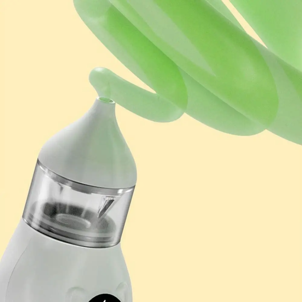 Rechargeable Baby Electric Nasal Aspirator with 9 Suction Levels Suck Out Newborn Nose Sucker 2 Silicone Tips