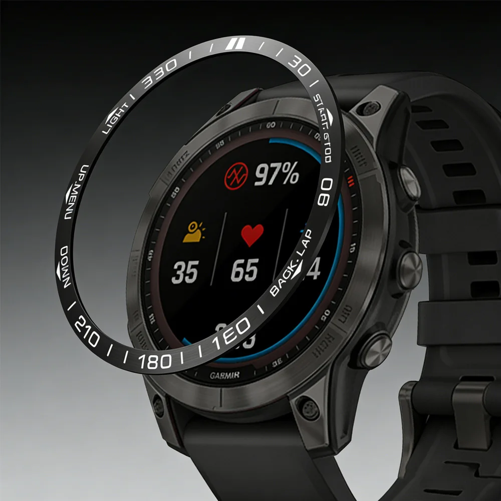 Premium Stainless Steel Bumper Cover with Paste-Install Metal Bezel Ring