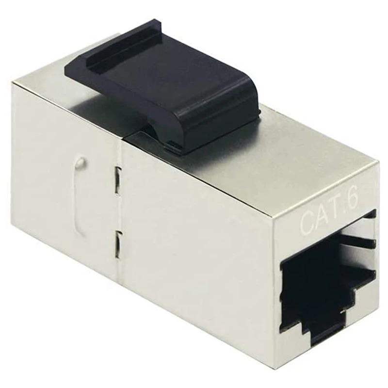 

25 шт./упаковка, экранированный соединитель RJ45 Cat6, Cat 6 разъем «гнездо-гнездо», модульный разъем Keystone Jack 8P8C Cat5e