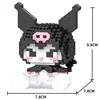 Sanrio Anime Hello Kitty My Melody Cinnamoroll Pompompurin Kuromi Friends Building Blocks Bricks Girl Children Kid Toy Gift Set 2