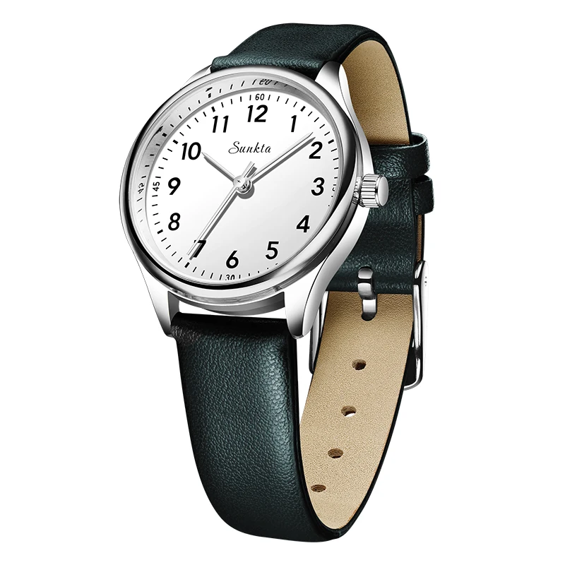 Luxury Women's Quartz Wristwatch with Leather Strap – Elegant Fashion Gift