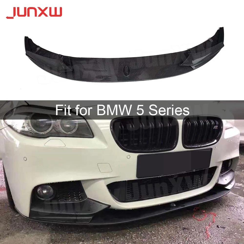 

For F10 Carbon Fiber Front Bumper Lip Spoiler Chin Splitters Shovel for BMW 5 Series F10 520i 528i 530i 535i M-sport 2012-2018