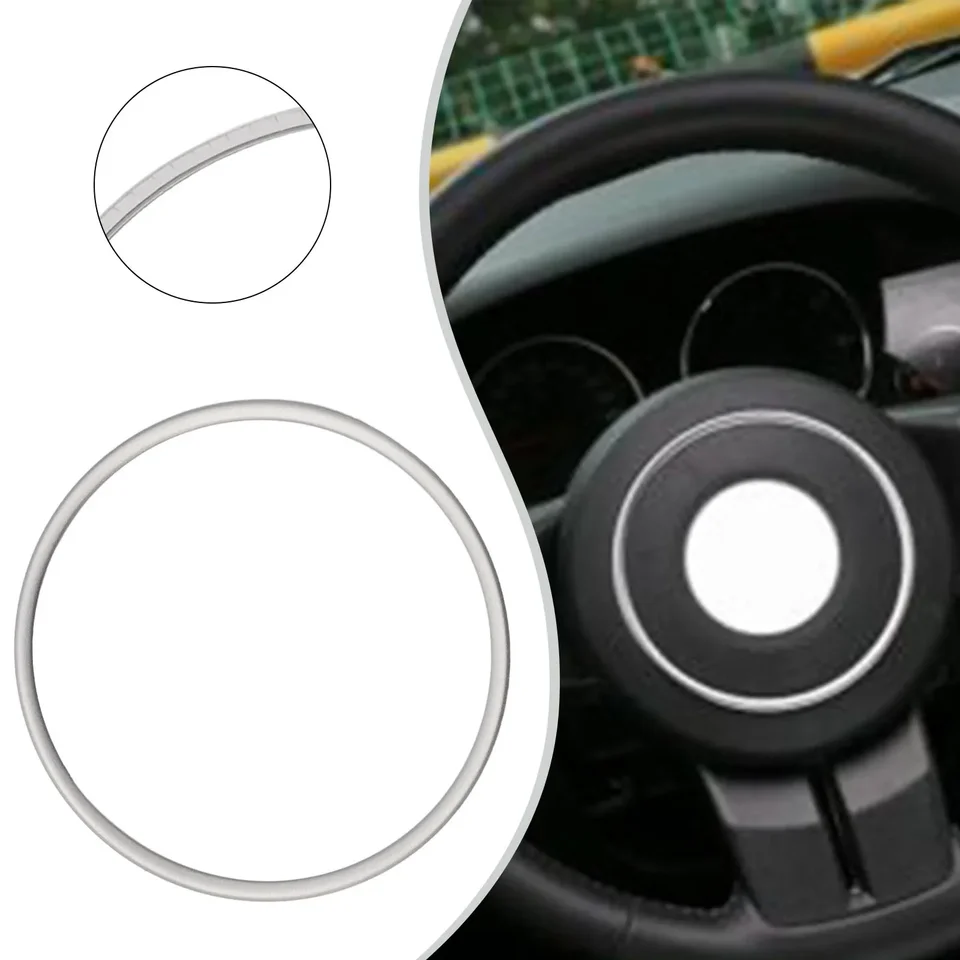 Aro Ajuste Volante Negro Para Jeep Wrangler JK, Patriot 2011-2017 | Aleación, Adhesivo, Fácil Instalación