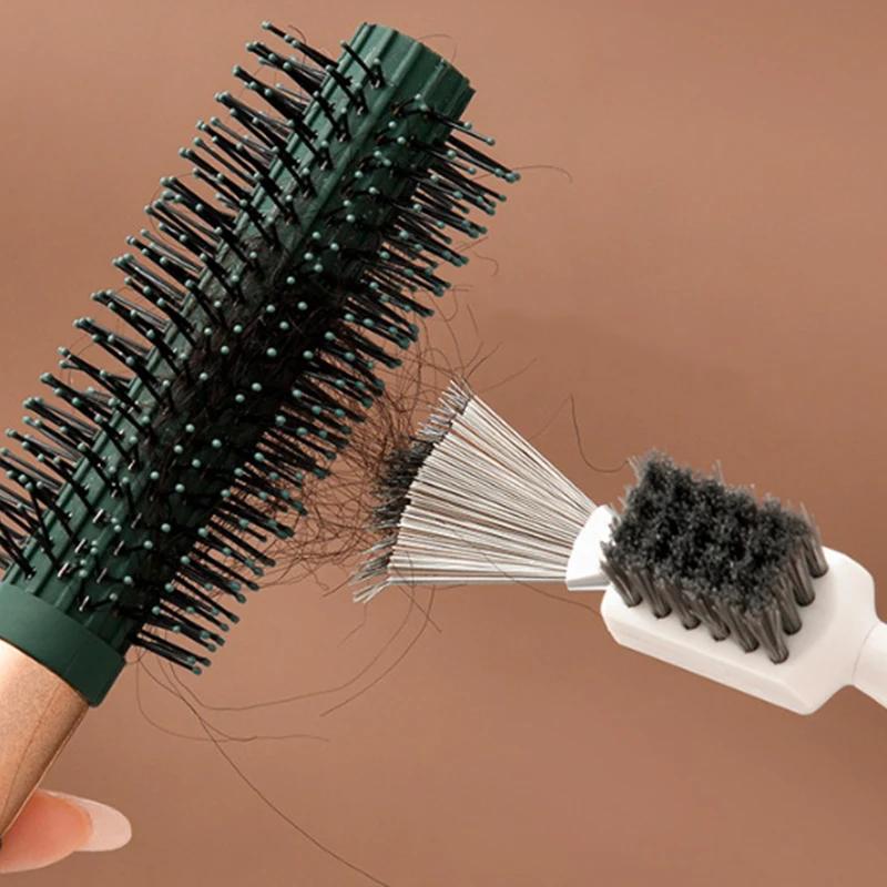 2 in1 Comb Cleaner Delicate Cleaning Hair Brush Comb Cleaning Tools Handle Embeded Tool  Airbag-comb Cleaner Edge Brush 4
