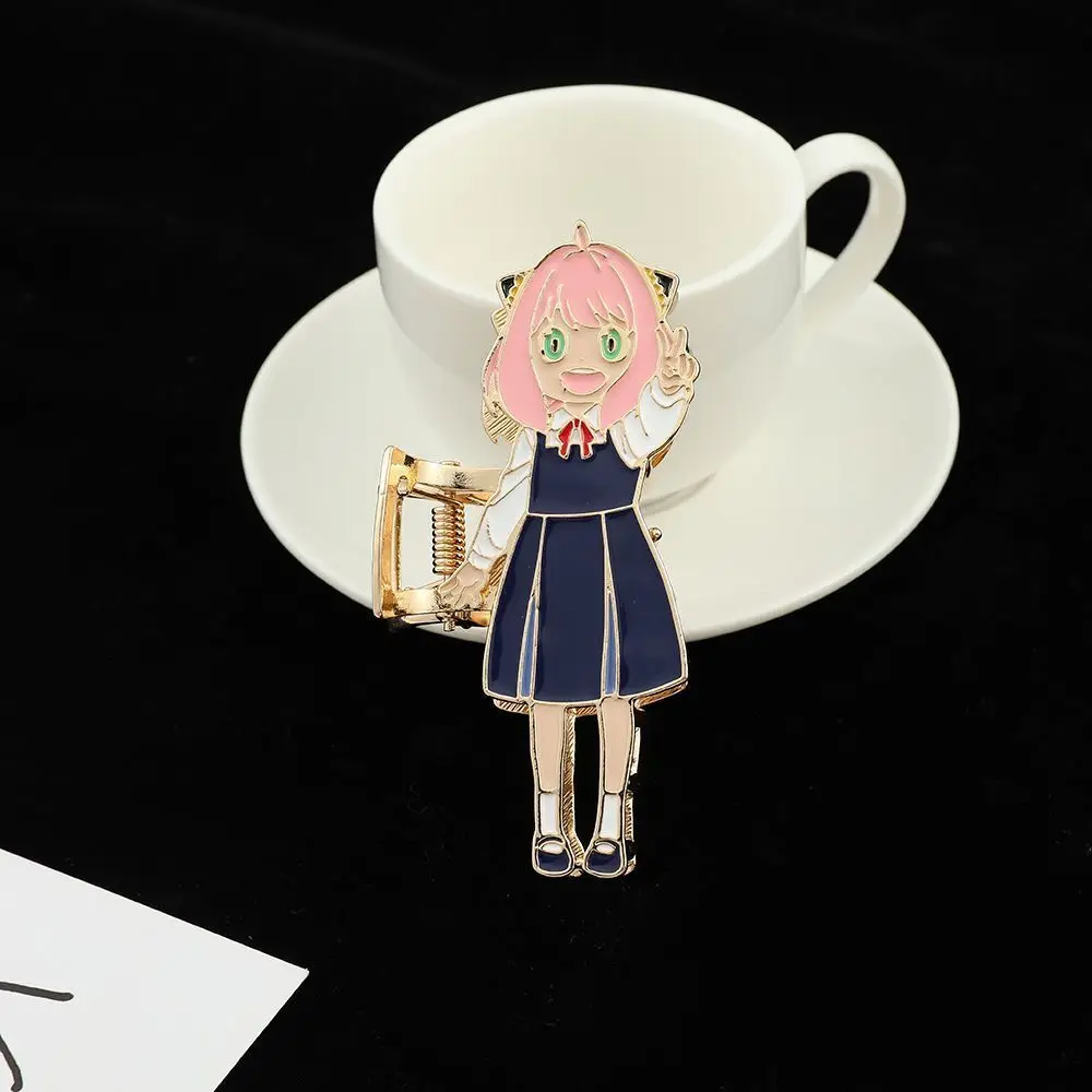 

Anime SPY×FAMILY Anya Forger Cosplay Metal Alloy Hair Clip Game Character Animation Hair Clip