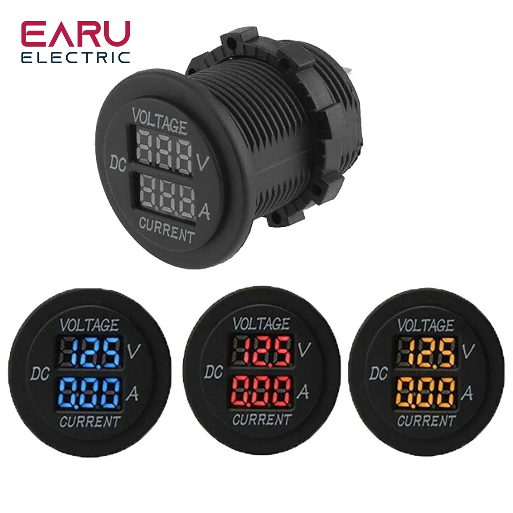 

Universal DC 9V to 48V 10A Digital Voltmeter Ammeter Voltage Current Meter LED Display Measurement For 12V 24V 36V Electric Je10