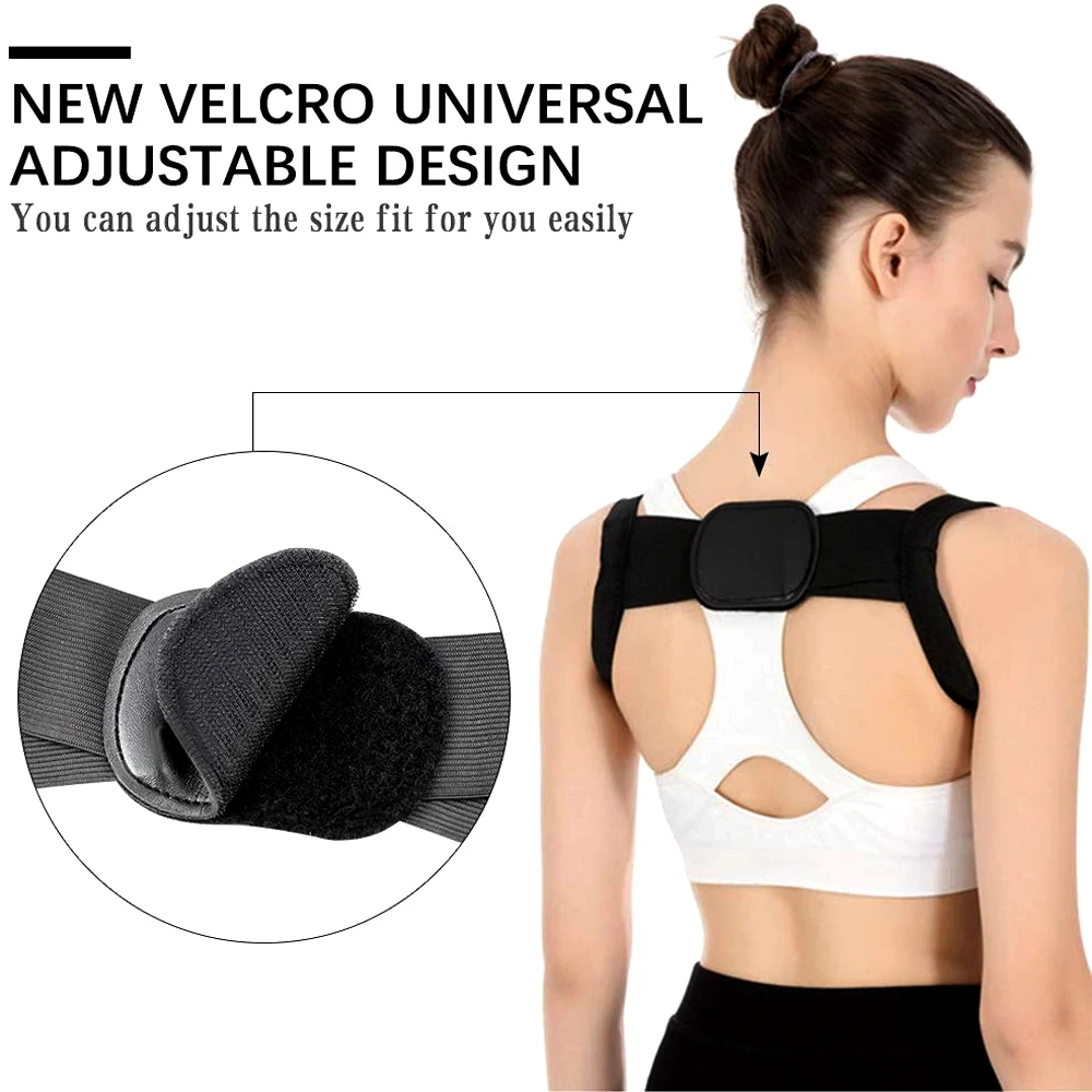 Sports Upper Back Brace Support Belt Adjustable Back Posture Corrector Clavicle Spine Shoulder Lumbar Posture Correction with posture corrector belt posture corrector back support belt