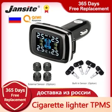Jansite Car TPMS Tire Pressure Monitoring System Sensors Cigarette Lighter USB port Auto Security Alarm Systems Tire Pressure