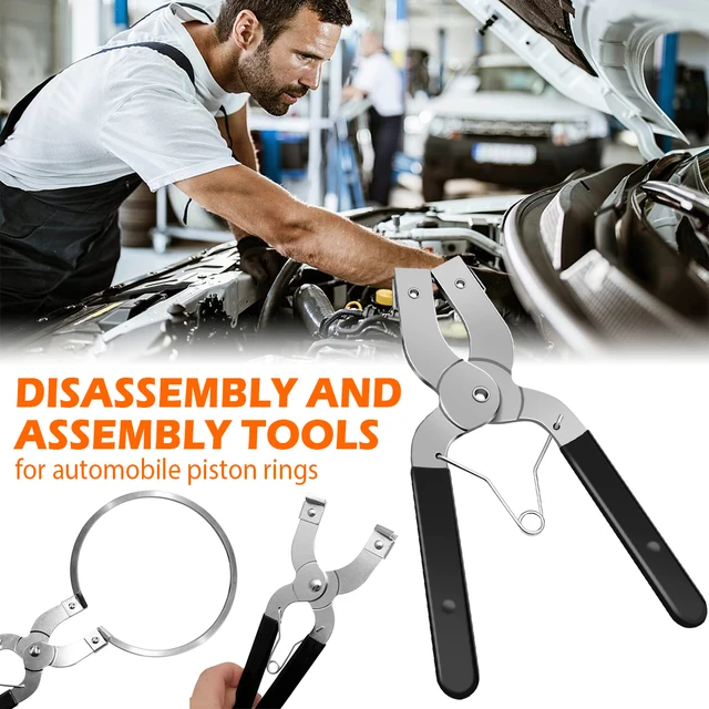 Compressore Per Fasce Elastiche Motore - Strumento Per Installazione Pistoni, Regolabile Da 53 A 125 Mm - Foto 2