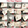 25set 15mm Stainless Steel Snap Fastener Kit, Marine Grade Snap Fastener Stainless Steel Snap Buttons for  Sewing Leather Bags 5