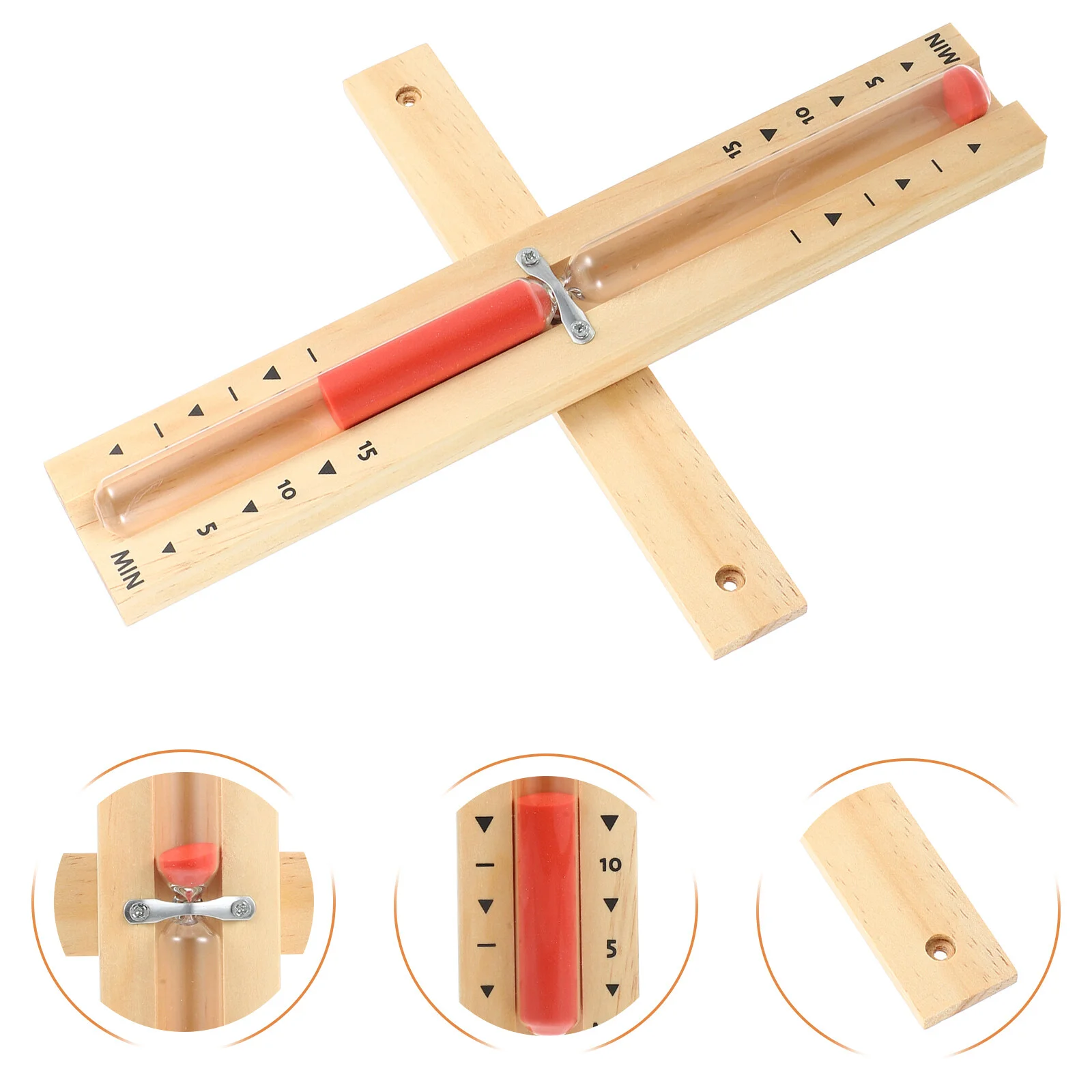

Hourglass Timer Sauna Supply Timers 15-minute Sand Room Wooden for Wall Hanging