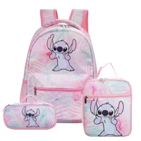 Stitch Primary School Bag Children's Cartoon Backpack Backpack Boys Girls Anime Kawaii Cartoon School Bag Mochila 3