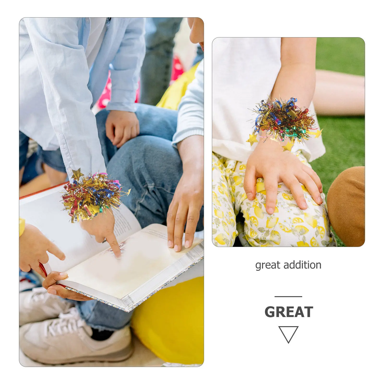 6개입 'S Hand Poms 스포츠 댄스 공연을 위한 밝고 내구성이 뛰어난 치어리딩 소품 재사용 가능한 응원팀