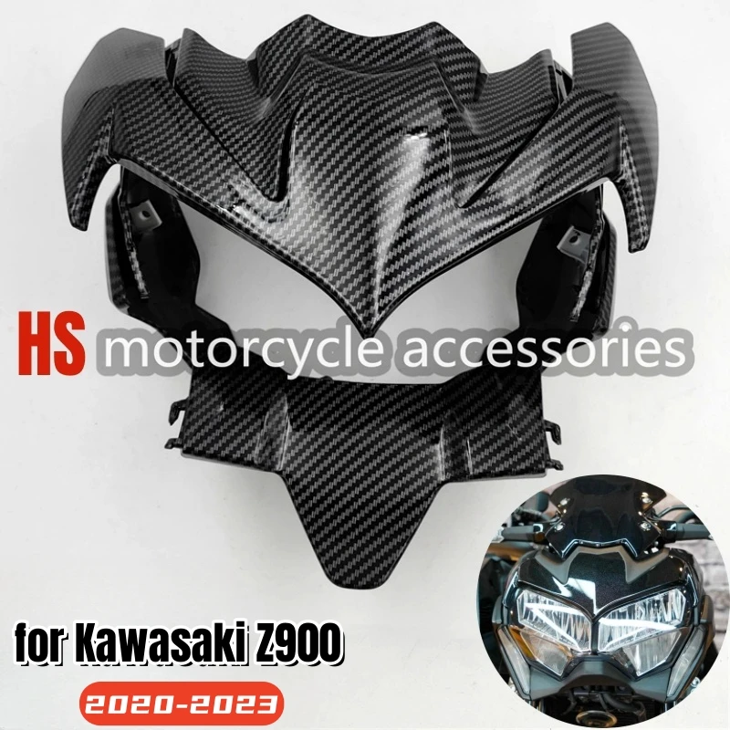 

for Kawasaki Z900 z900 2020 2021 2022 2023 motorcycle front headlight fairing ABS plastic carbon fiber body decoration kit