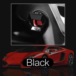Car Engine Start/Stop Decorative Button Cover for Interior Styling (Black)