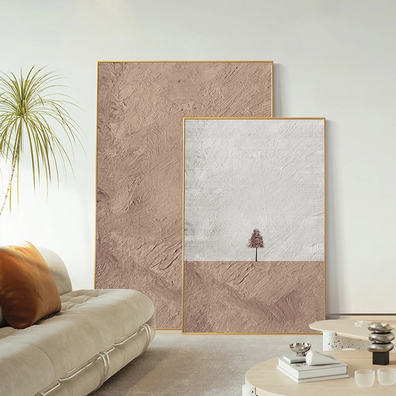 

Nordic Style Canvas Painting, Generation Abstract Painting, Tree Poster Living Room Sofa Background Wall Print Mural, Now, Decor