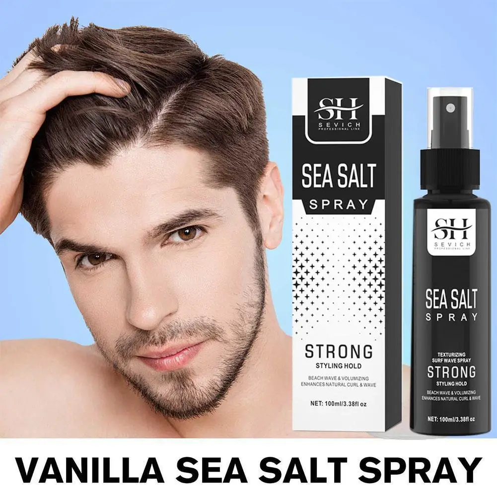 100ml Natural Sea Salt Hair Styling Spray Adds Instant Volume Degreasing Matte Texture Thickening Hair Styling For Men Wome A8G3