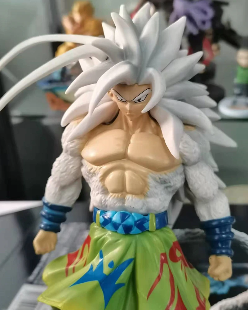 Anime Dragon Ball Character White Hair Super Five Goku Model Doll Cosplay  Toy Living Room Decoration Boy Christmas Birthday Gift| | - AliExpress