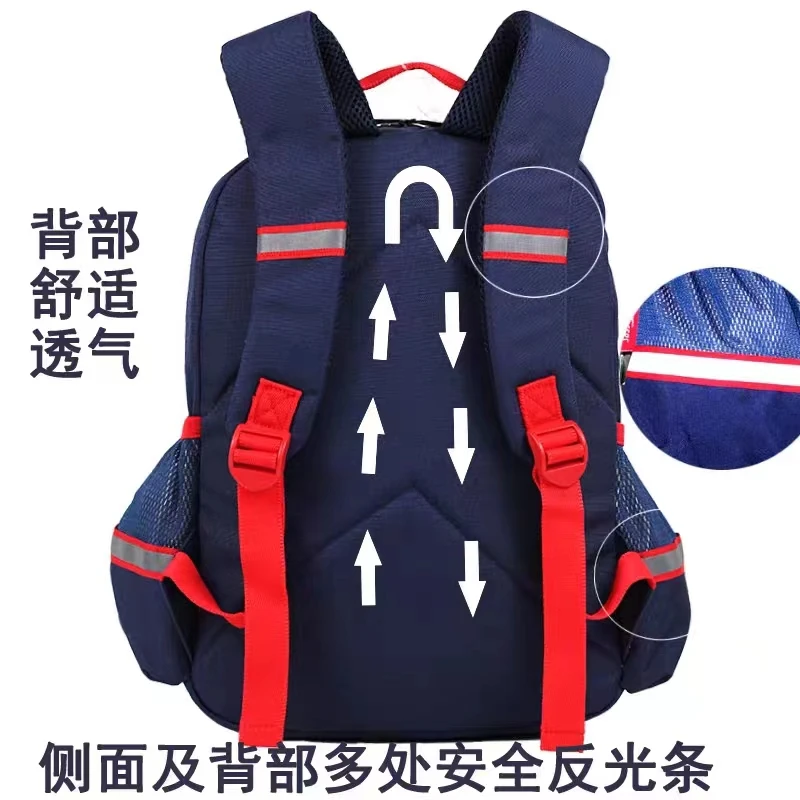 Disney New School Bags For Boys Grade 1-3 Captain America Primary Student Shoulder Orthopedic Backpack Large Capacity Mochila