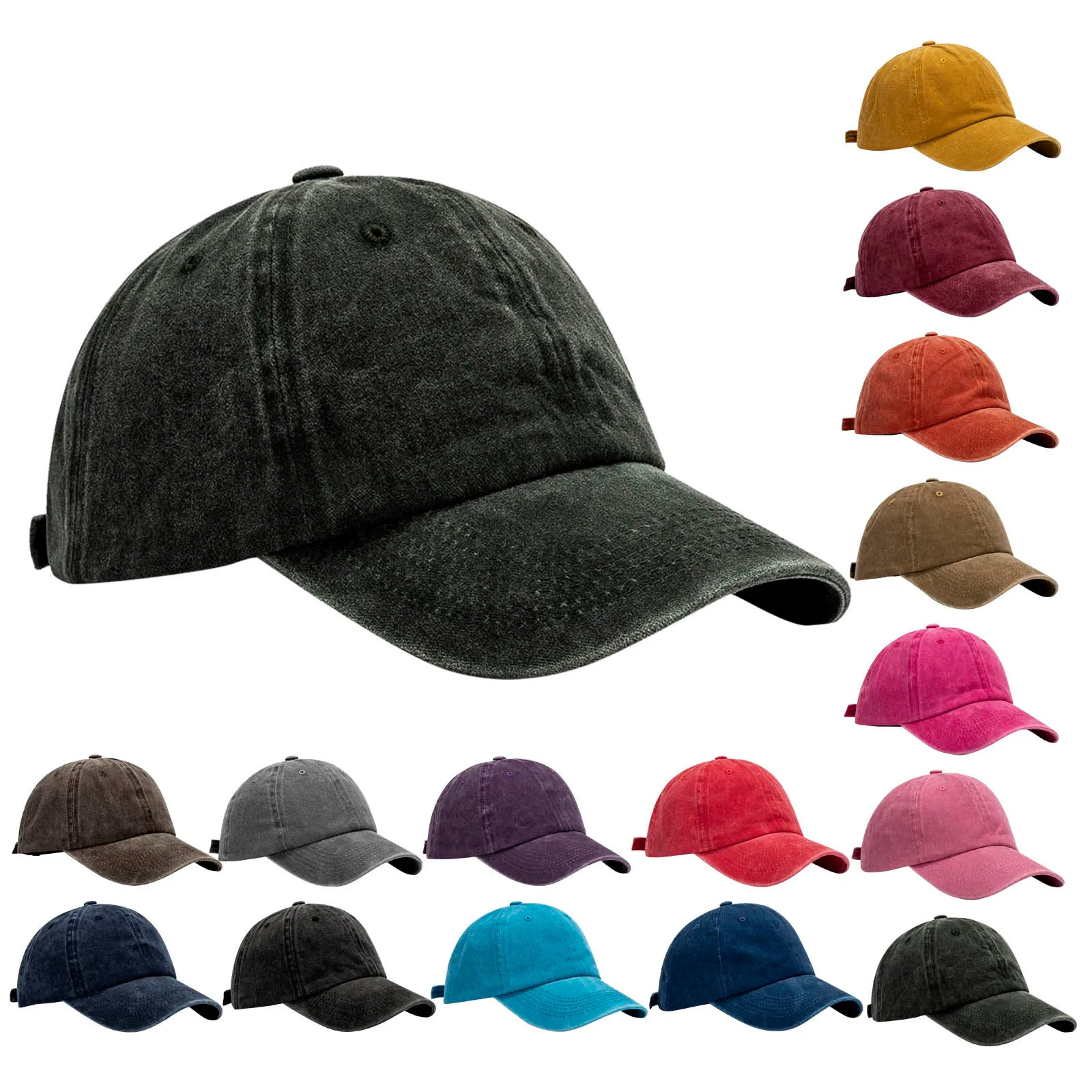 Solid Spring Summer Cap Women Ponytails Baseball Cap Fashion Hats Men