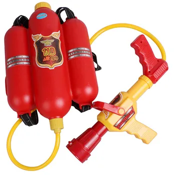 2500mL Firefighter Backpack Water Blaster For Kids- Tank With Hose, Super Water Squirt Suitable For Outdoor Play Boys Girls 4