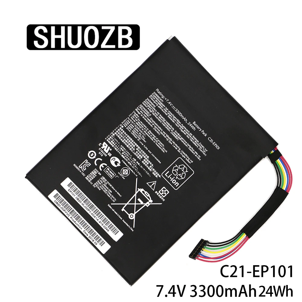 

New C21-EP101 Laptop Battery For ASUS Eee Pad Transformer TF101-B1 TF101-X1 TF101 TR101 7.4V 3300mAh Shipped within 24 hours